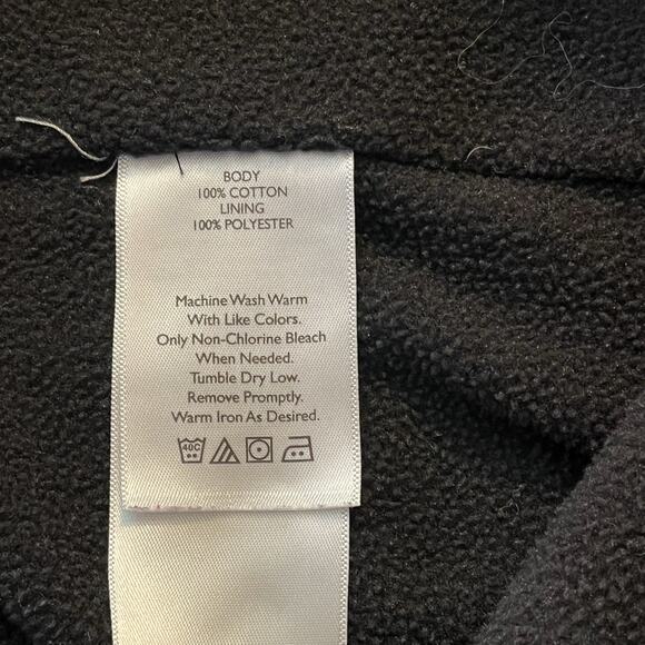 Eddie Bauer Men’s Button Up Shirt Chore Shacket Fleece Lined Sz L Gray Gorpcore - Picture 8 of 10